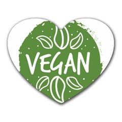 Vegan Label3 Scuro Heart Mousepads by CitronellaDesign