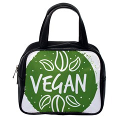 Vegan Label3 Scuro Classic Handbags (one Side) by CitronellaDesign