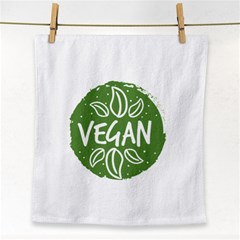 Vegan Label3 Scuro Face Towel