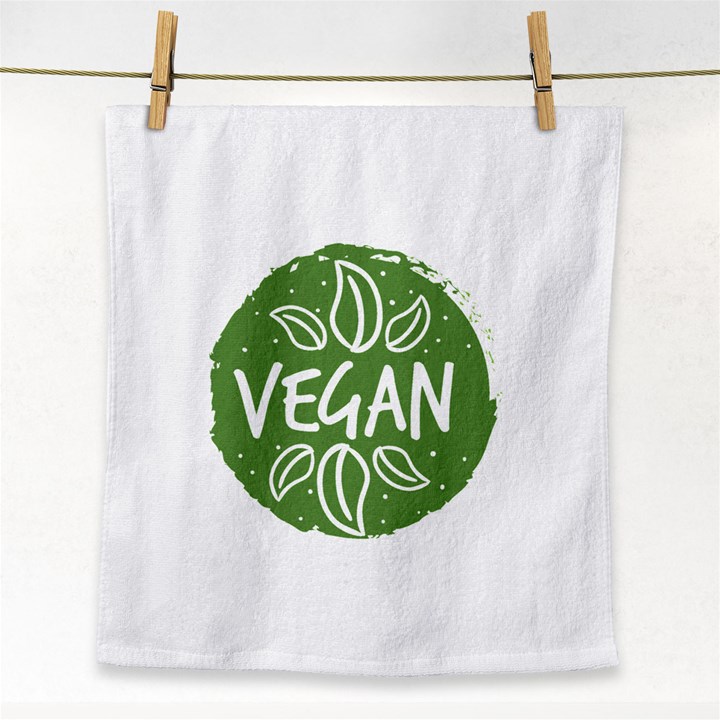 Vegan Label3 Scuro Face Towel