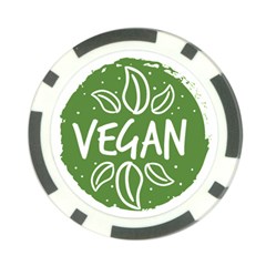 Vegan Label3 Scuro Poker Chip Card Guards (10 Pack)  by CitronellaDesign