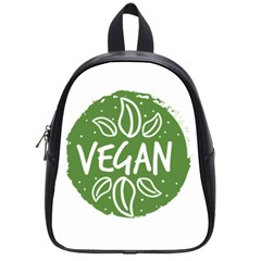 Vegan Label3 Scuro School Bags (small)  by CitronellaDesign