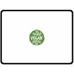 Vegan Label3 Scuro Fleece Blanket (Large)  80 x60  Blanket Front