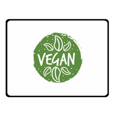 Vegan Label3 Scuro Fleece Blanket (small) by CitronellaDesign