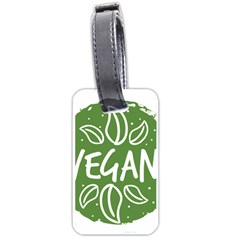 Vegan Label3 Scuro Luggage Tags (one Side)  by CitronellaDesign