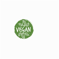 Vegan Label3 Scuro Large Garden Flag (two Sides) by CitronellaDesign