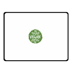 Vegan Label3 Scuro Double Sided Fleece Blanket (small) 