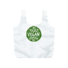 Vegan Label3 Scuro Full Print Recycle Bags (s)  by CitronellaDesign