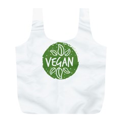 Vegan Label3 Scuro Full Print Recycle Bags (l) 