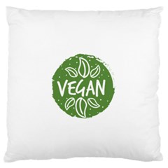 Vegan Label3 Scuro Standard Flano Cushion Case (two Sides) by CitronellaDesign