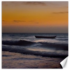 Small Boat At Sea Jericoacoara Brazil Canvas 16  X 16   by dflcprints