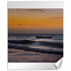 Small Boat At Sea Jericoacoara Brazil Canvas 11  X 14   by dflcprints