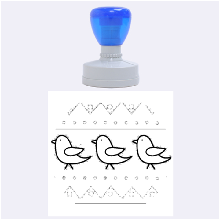 Birds pattern Rubber Round Stamps (Large)