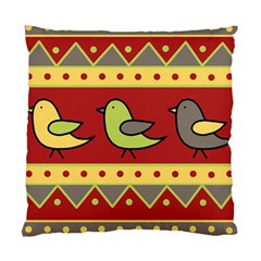 Brown Bird Pattern Standard Cushion Case (one Side) by Valentinaart