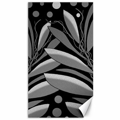 Gray Plant Design Canvas 40  X 72   by Valentinaart