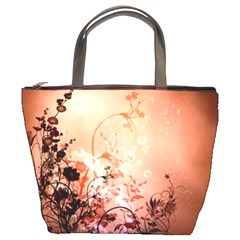 Wonderful Flowers In Soft Colors With Bubbles Bucket Bags by FantasyWorld7