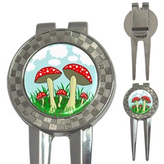 Mushrooms  3-in-1 Golf Divots by Valentinaart