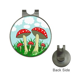 Mushrooms  Hat Clips With Golf Markers by Valentinaart