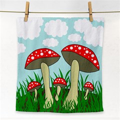 Mushrooms  Face Towel by Valentinaart