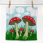 Mushrooms  Face Towel Front