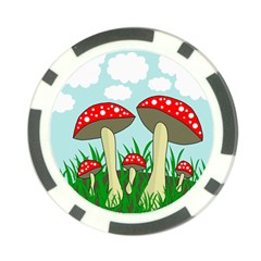 Mushrooms  Poker Chip Card Guards (10 Pack)  by Valentinaart