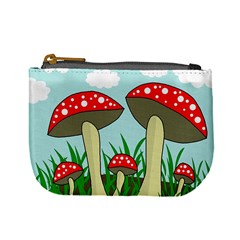 Mushrooms  Mini Coin Purses by Valentinaart