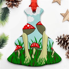 Mushrooms  Ornament (christmas Tree) by Valentinaart