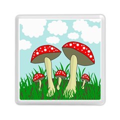 Mushrooms  Memory Card Reader (square)  by Valentinaart