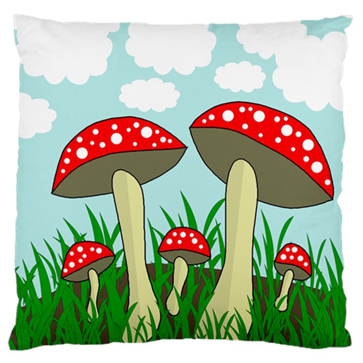 Mushrooms  Large Cushion Case (One Side)