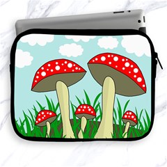 Mushrooms  Apple Ipad 2/3/4 Zipper Cases by Valentinaart