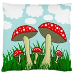 Mushrooms  Large Flano Cushion Case (Two Sides) Front