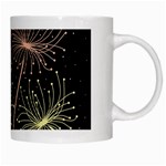 Elegant dandelions  White Mugs Right