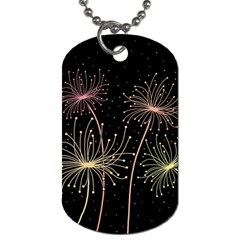 Elegant Dandelions  Dog Tag (two Sides) by Valentinaart