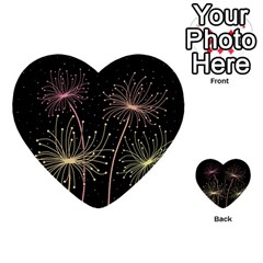 Elegant Dandelions  Multi-purpose Cards (heart) 