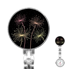 Elegant Dandelions  Stainless Steel Nurses Watch by Valentinaart