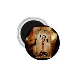 Halloween, Cute Girl With Pumpkin And Spiders 1.75  Magnets Front