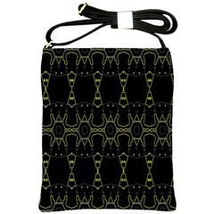 Black Wand Shoulder Sling Bags by MRTACPANS