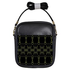 Black Wand Girls Sling Bags by MRTACPANS