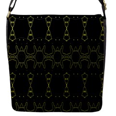 Black Wand Flap Messenger Bag (s) by MRTACPANS