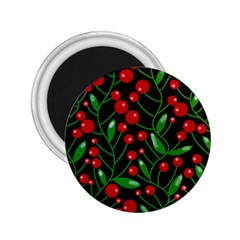 Red Christmas Berries 2 25  Magnets by Valentinaart