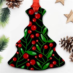 Red Christmas Berries Ornament (christmas Tree) by Valentinaart