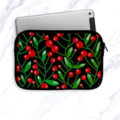 Red Christmas Berries Apple Ipad Mini Zipper Cases by Valentinaart