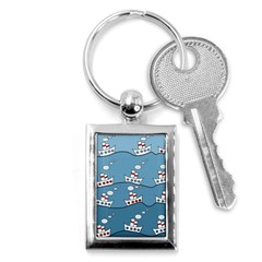 Boats Key Chains (rectangle)  by Valentinaart