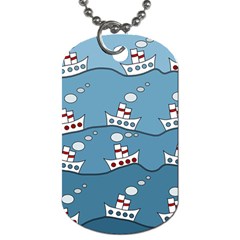 Boats Dog Tag (two Sides) by Valentinaart