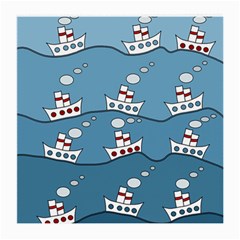 Boats Medium Glasses Cloth by Valentinaart