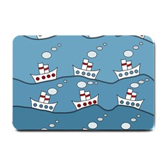 Boats Small Doormat  by Valentinaart