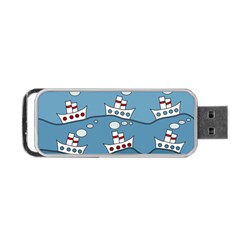 Boats Portable Usb Flash (one Side) by Valentinaart