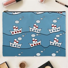 Boats Cosmetic Bag (xxxl)  by Valentinaart