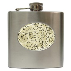 Floral Decor  Hip Flask (6 Oz) by Valentinaart