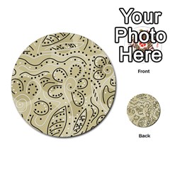 Floral Decor  Multi-purpose Cards (round) 